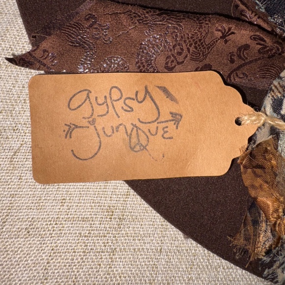 Gypsy Junque | Boho Theme Tie Wrap Hat | One Size Fits Most - Picture 2 of 6